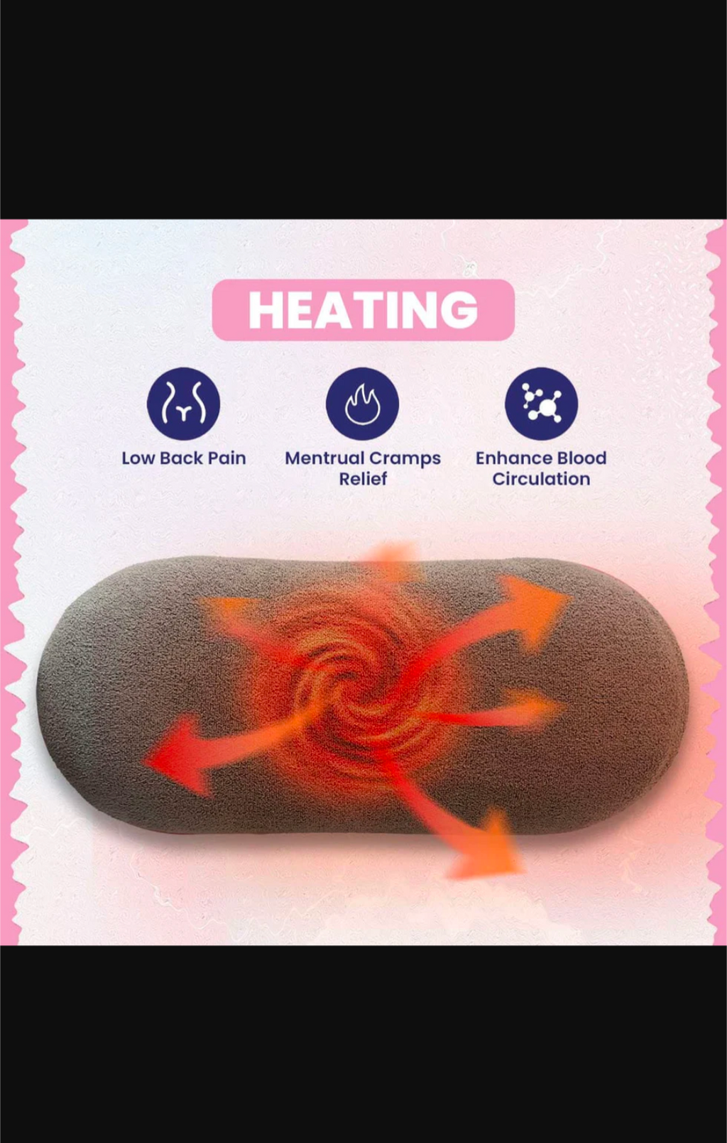 Menstrual Period Heating Pad for Cramps Massage