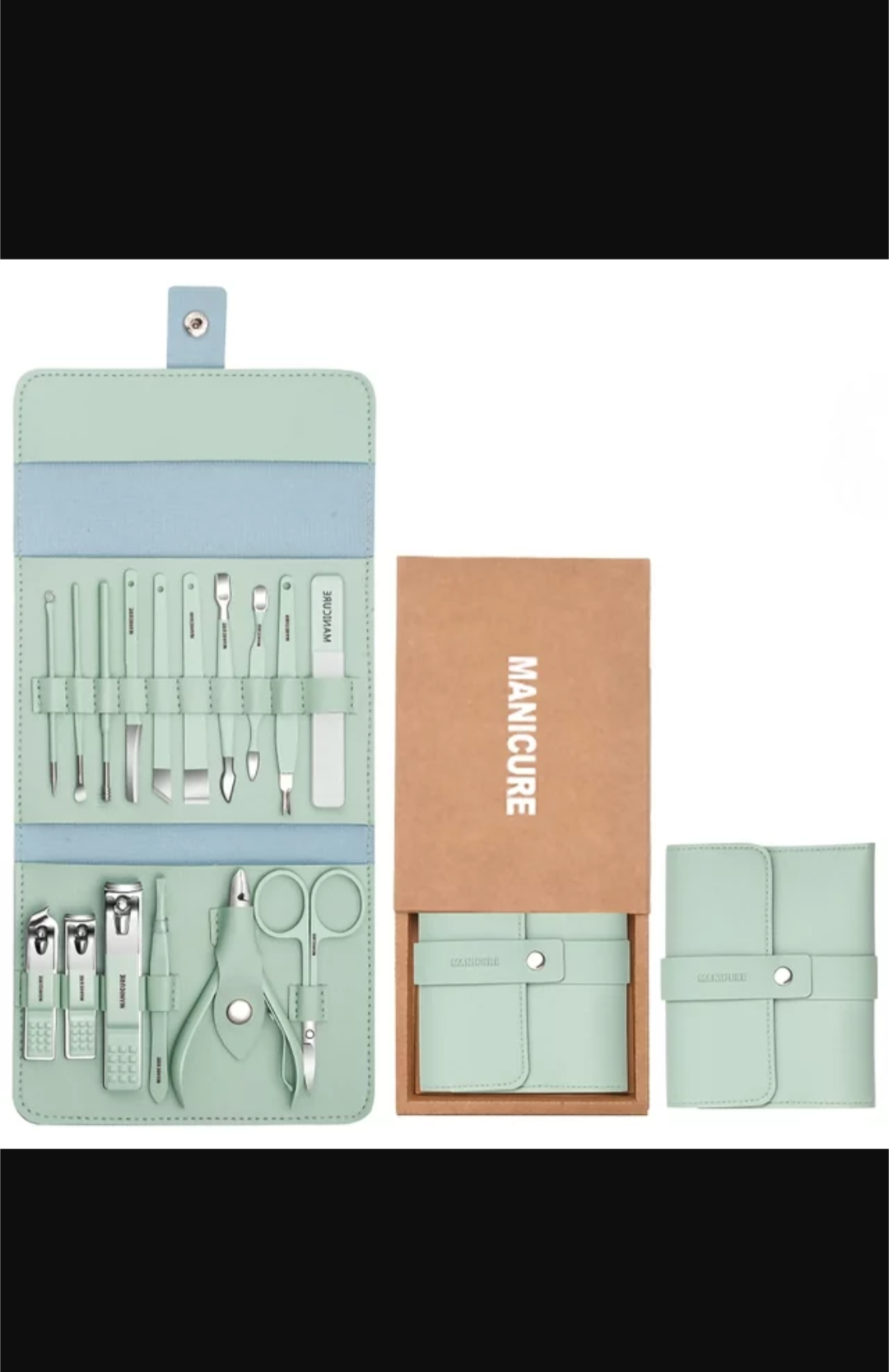 Manicure Pedicure Grooming Kit - Professional 16 pcs Manicure Set