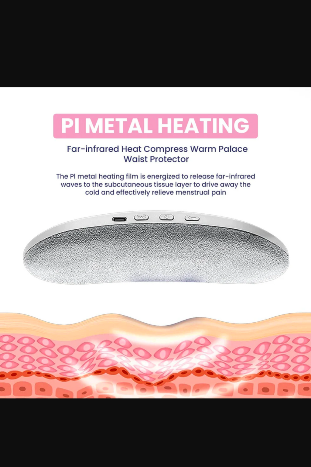 Menstrual Period Heating Pad for Cramps Massage