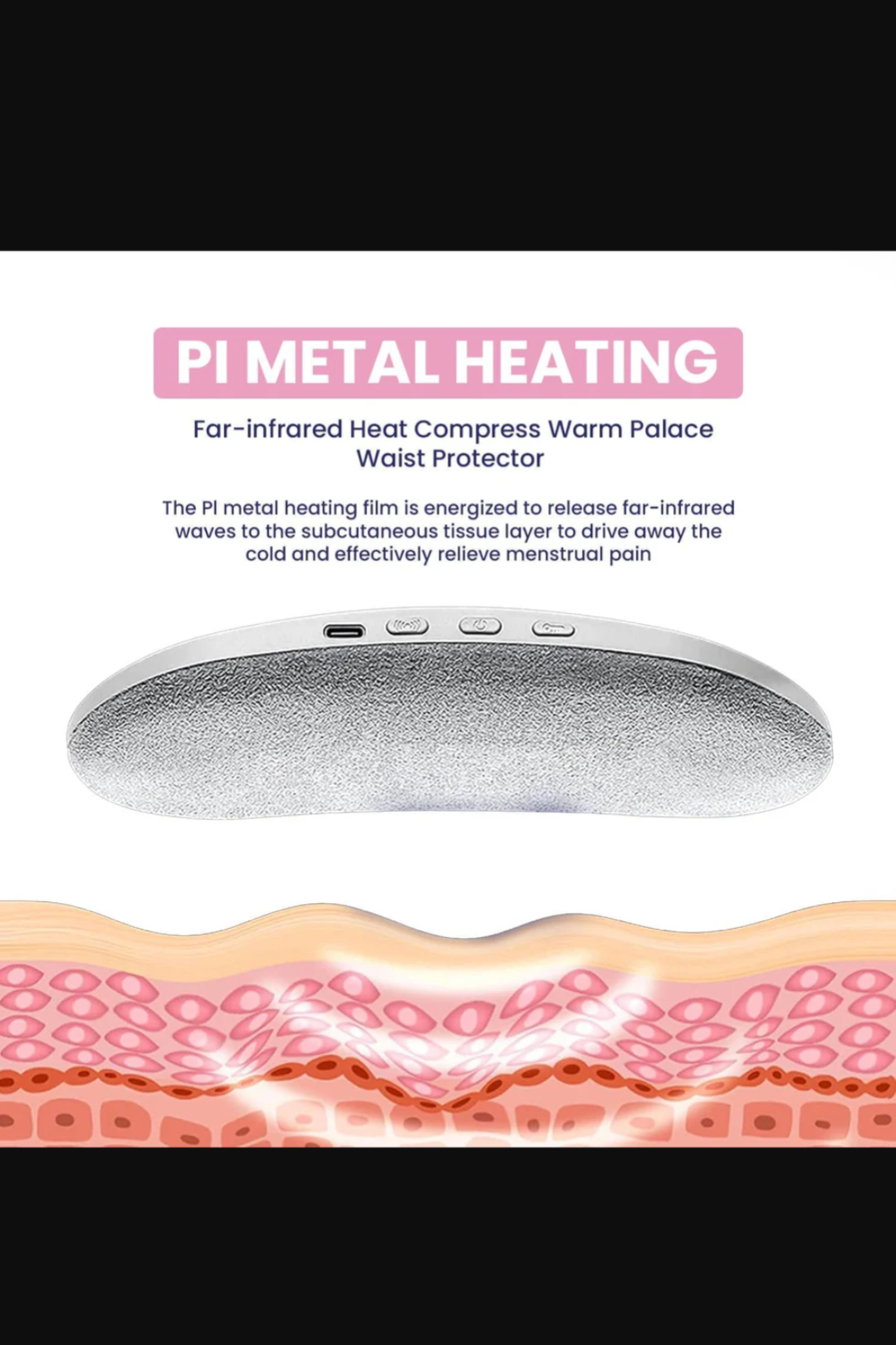 Menstrual Period Heating Pad for Cramps Massage