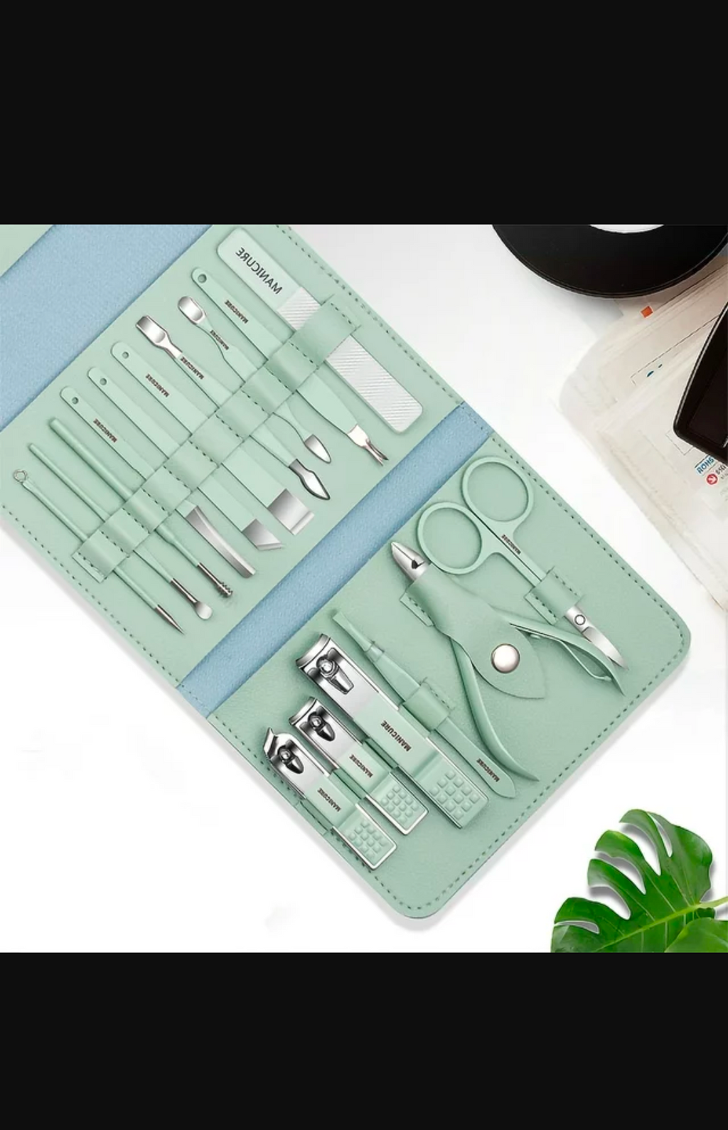 Manicure Pedicure Grooming Kit - Professional 16 pcs Manicure Set
