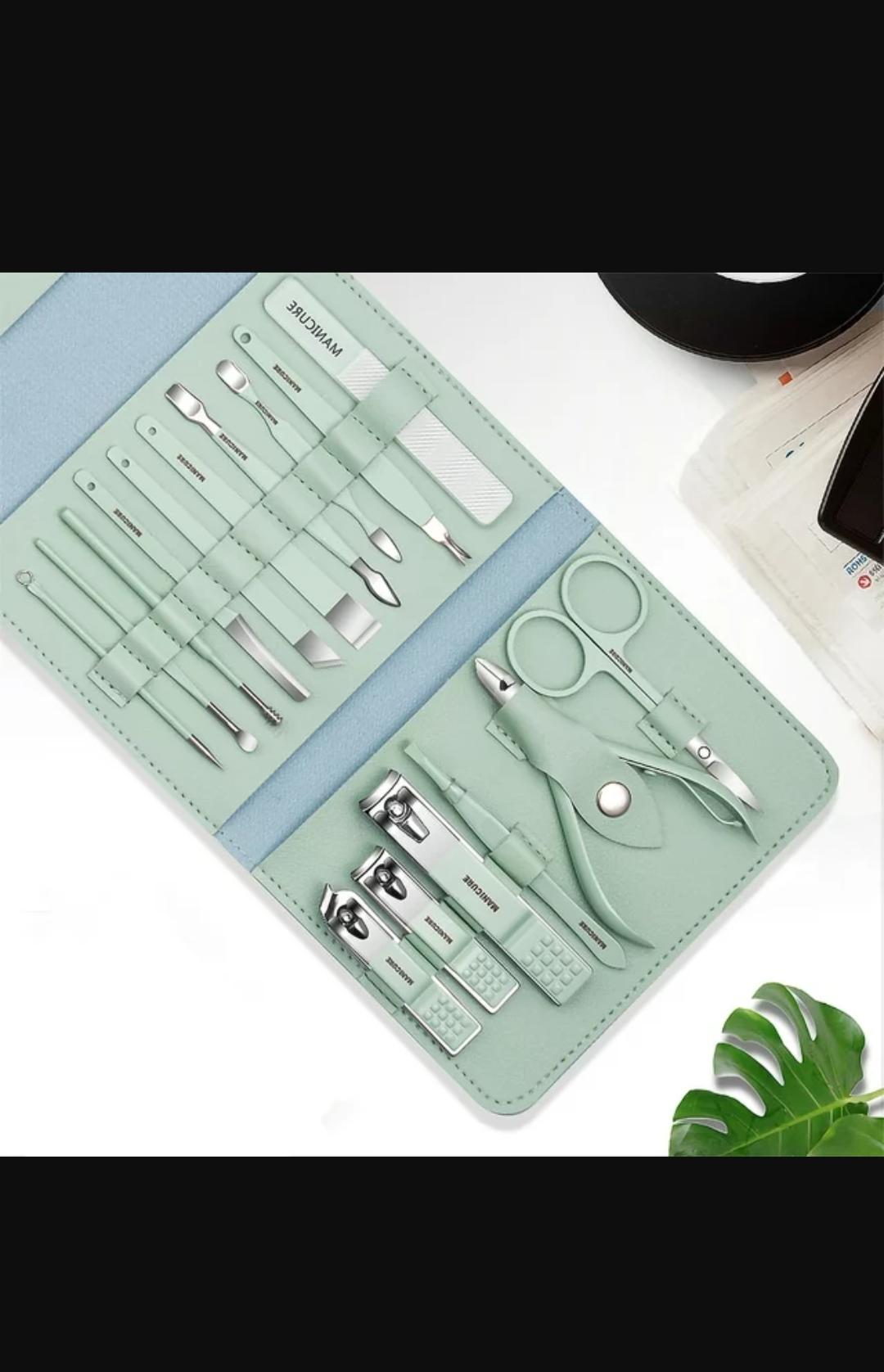 Manicure Pedicure Grooming Kit - Professional 16 pcs Manicure Set