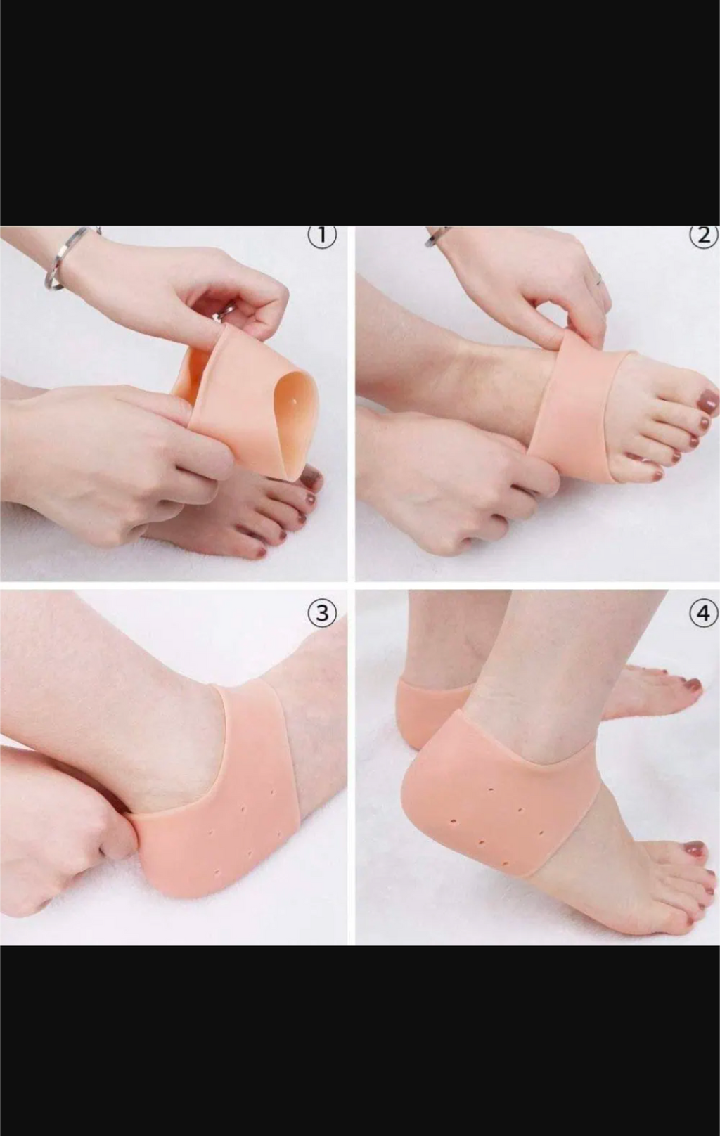 Silicone Heel Anti Crack Set