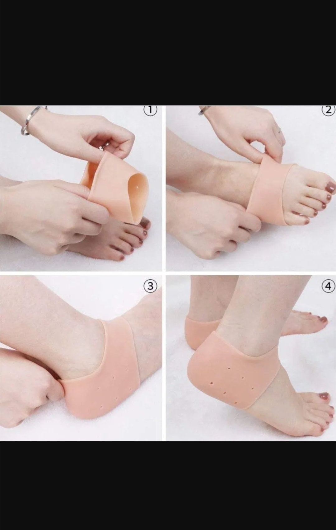 Silicone Heel Anti Crack Set