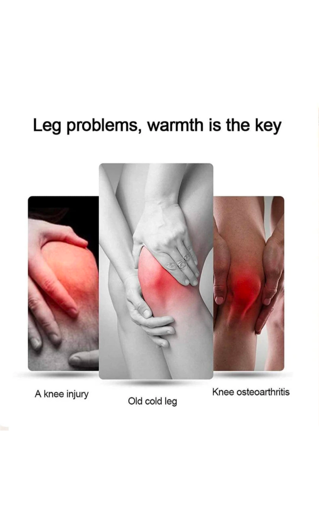 *Warm Wool  fabric knee warmers men & women*