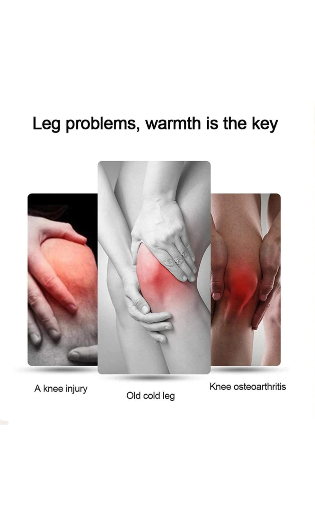 *Warm Wool  fabric knee warmers men & women*